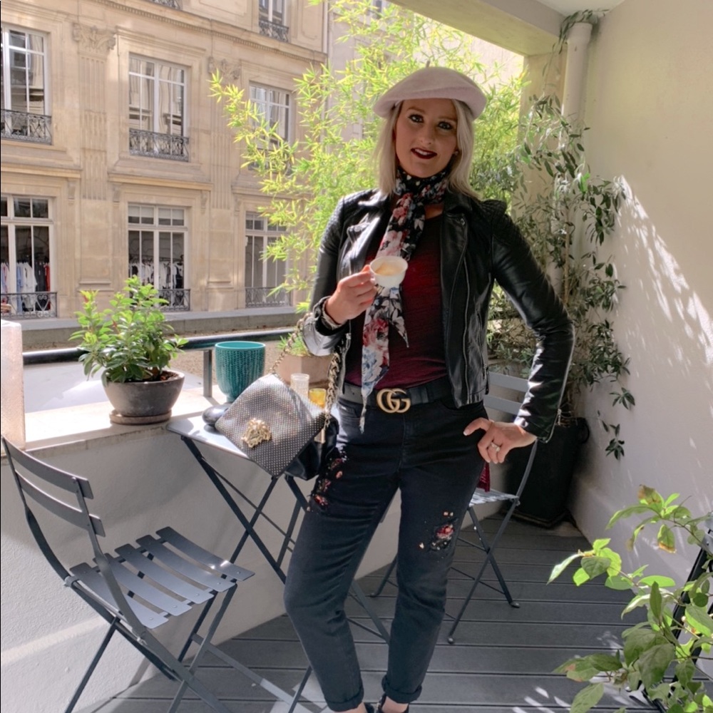 Express Vegan Leather Quilted Moto Jacket